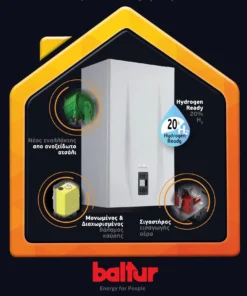 Alternative view of Επίτοιχος λέβητας συμπύκνωσης Baltur Perfecta Eco 25KW