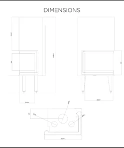 Alternative view of Τζάκι αερίου θέρμανσης Thermiki Tsalikis ATS Corner 700