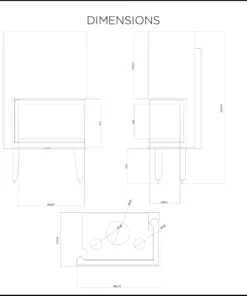 Alternative view of Τζάκι αερίου θέρμανσης Thermiki Tsalikis ATS Corner 800