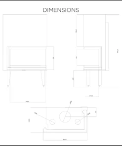 Alternative view of Τζάκι αερίου θέρμανσης Thermiki Tsalikis ATS Corner 900