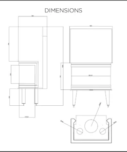 Alternative view of Τζάκι Eστία-κασετίνα θέρμανσης Thermiki Tsalikis ΑTS Incert Panorama 800