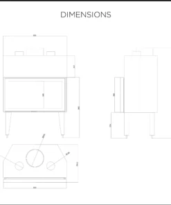 Alternative view of Τζάκι αερίου θέρμανσης Thermiki Tsalikis ATS Stable Air 900